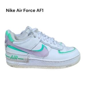 Nike Air Force AF1 Shadow Infinite Infinity Leather Athletic Sneaker Women 9